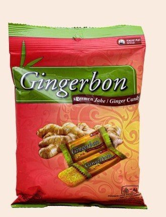 حلوى زنجبيل (Gingerbon): سكاكر طرية بنكهة الزنجبيل الطبيعية.